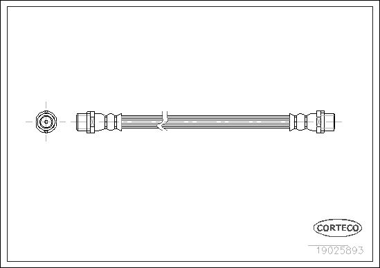 Brake Hose CORTECO 19025893