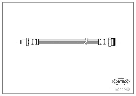 Brake Hose CORTECO 19025968