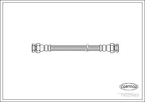 Brake Hose CORTECO 19025983