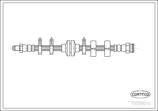 Brake Hose CORTECO 19026010