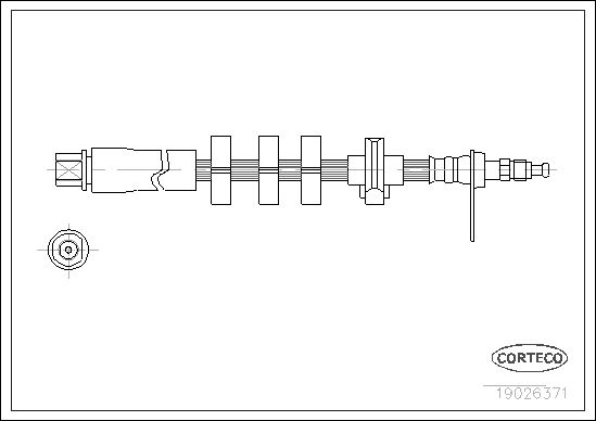 Brake Hose CORTECO 19026371