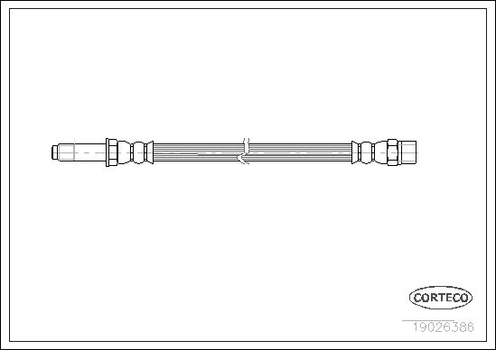 Brake Hose CORTECO 19026386