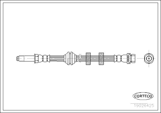 Brake Hose CORTECO 19026425