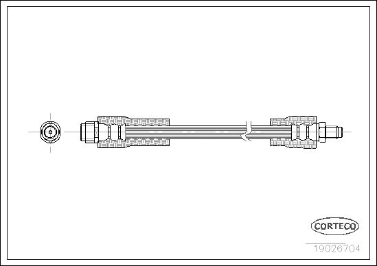 Brake Hose CORTECO 19026704