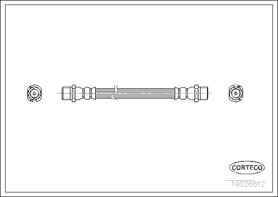 Brake Hose CORTECO 19026812