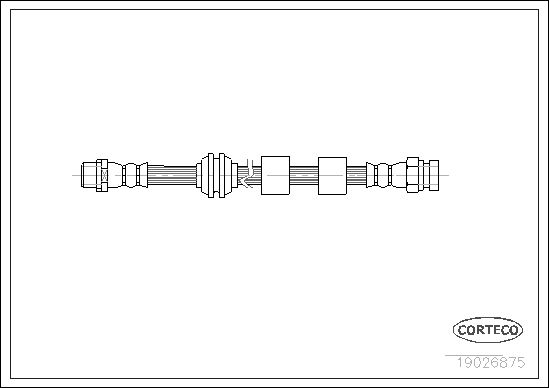 Brake Hose CORTECO 19026875