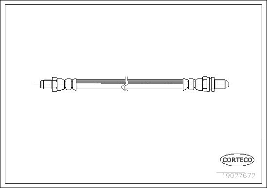 Brake Hose CORTECO 19027672