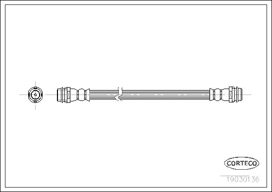 Brake Hose CORTECO 19030136