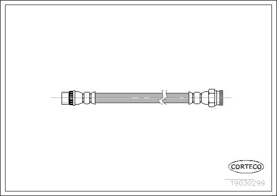 Brake Hose CORTECO 19030299