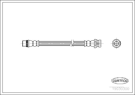 Brake Hose CORTECO 19030300