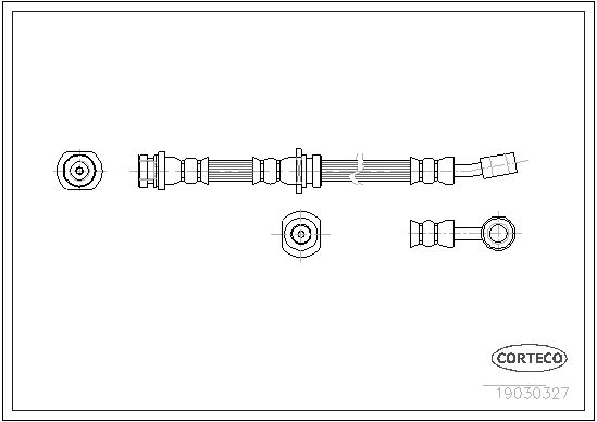 Brake Hose CORTECO 19030327