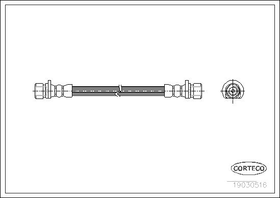 Brake Hose CORTECO 19030516