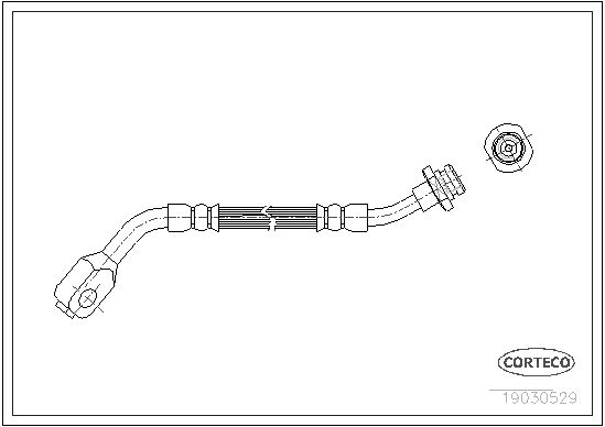 Brake Hose CORTECO 19030529