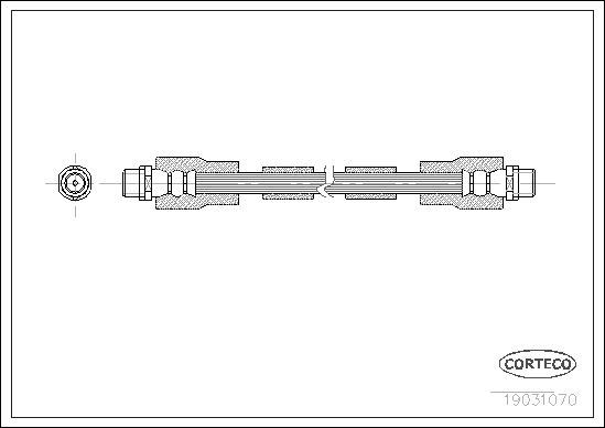 Brake Hose CORTECO 19031070