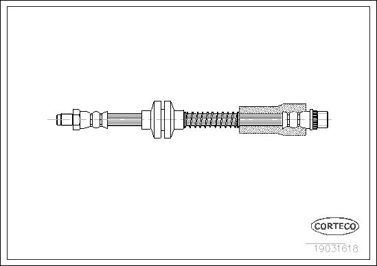 Brake Hose CORTECO 19031618