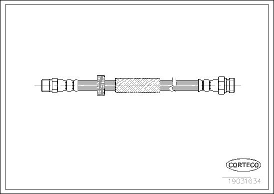 Brake Hose CORTECO 19031634