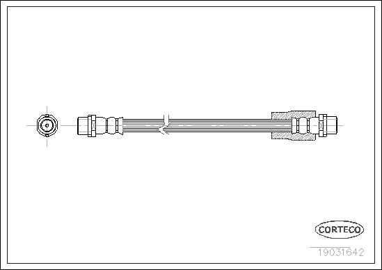 Brake Hose CORTECO 19031642