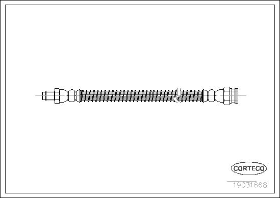 Brake Hose CORTECO 19031668