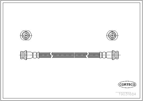 Brake Hose CORTECO 19031684