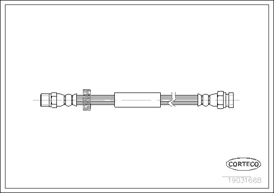 Brake Hose CORTECO 19031688