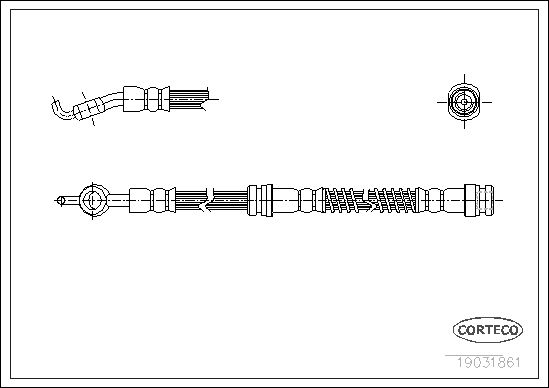 Brake Hose CORTECO 19031861