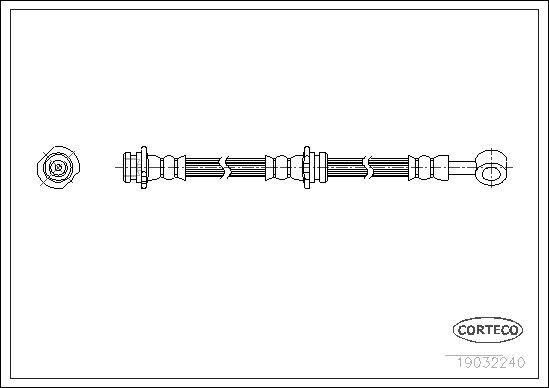 Brake Hose CORTECO 19032240