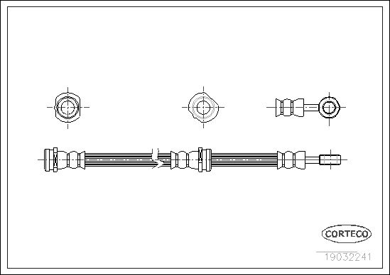 Brake Hose CORTECO 19032241