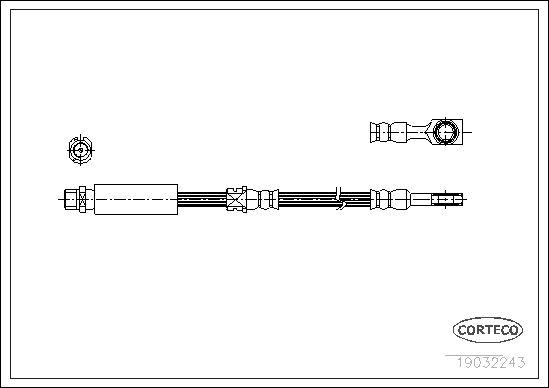 Brake Hose CORTECO 19032243