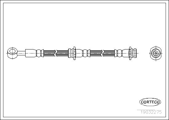 Brake Hose CORTECO 19032275