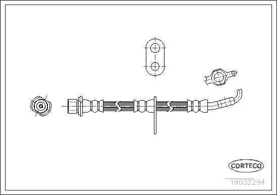 Brake Hose CORTECO 19032294