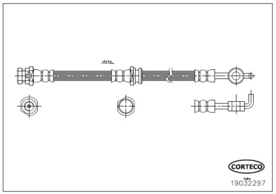 Brake Hose CORTECO 19032297