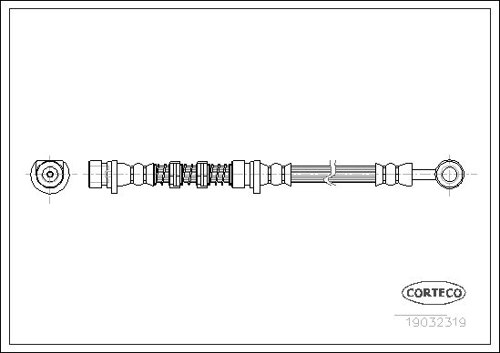 Brake Hose CORTECO 19032319