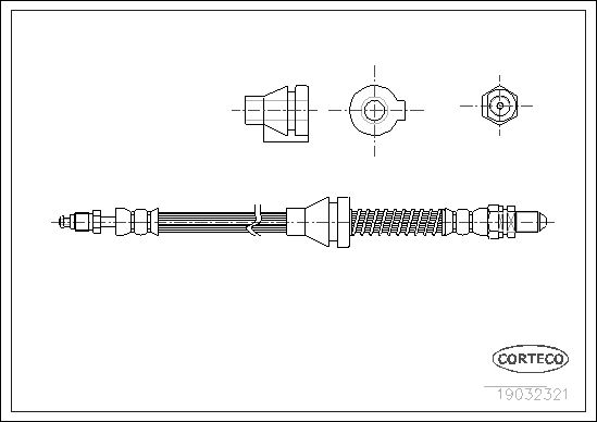 Brake Hose CORTECO 19032321