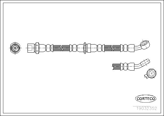 Brake Hose CORTECO 19032352