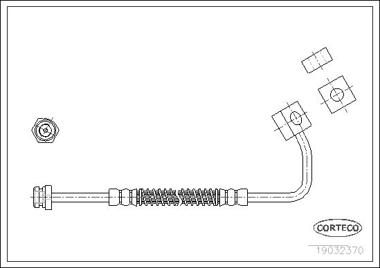 Brake Hose CORTECO 19032370