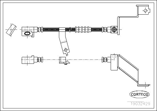 Brake Hose CORTECO 19032429