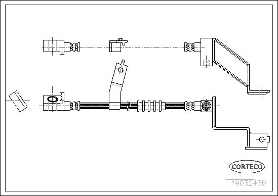 Brake Hose CORTECO 19032430