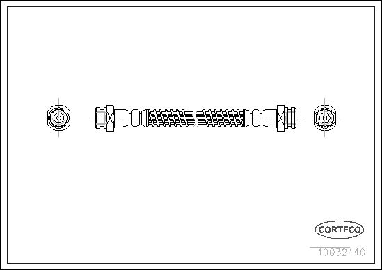 Brake Hose CORTECO 19032440