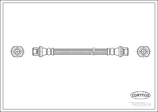 Brake Hose CORTECO 19032604