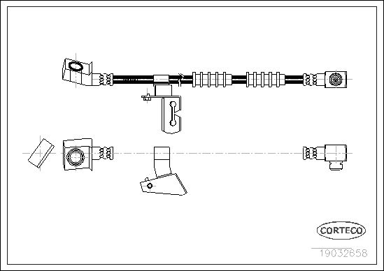 Brake Hose CORTECO 19032658