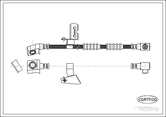 Brake Hose CORTECO 19032659