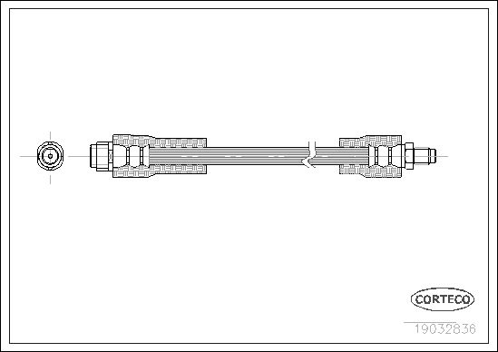 Brake Hose CORTECO 19032836