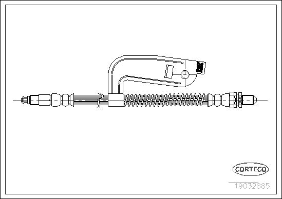 Brake Hose CORTECO 19032885