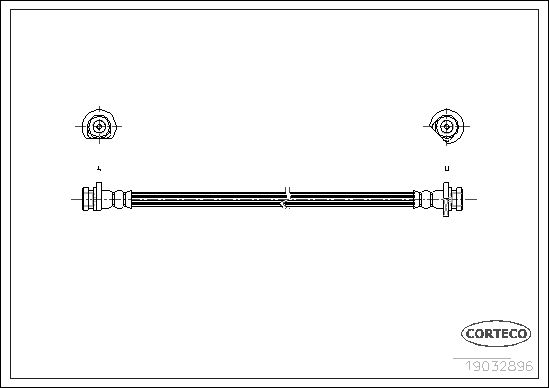 Brake Hose CORTECO 19032986