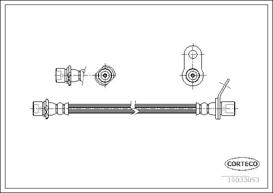 Brake Hose CORTECO 19033053