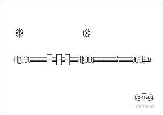 Brake Hose CORTECO 19033509