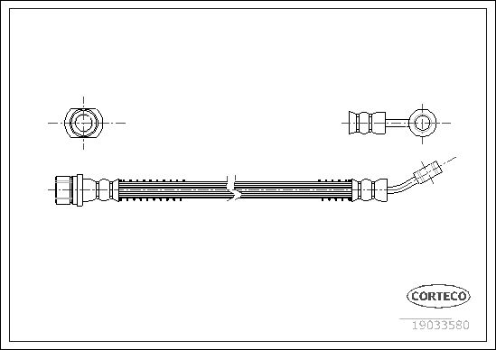 Brake Hose CORTECO 19033580