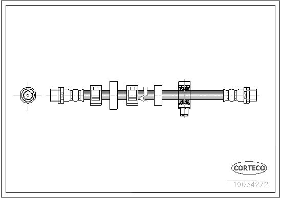 Brake Hose CORTECO 19034272