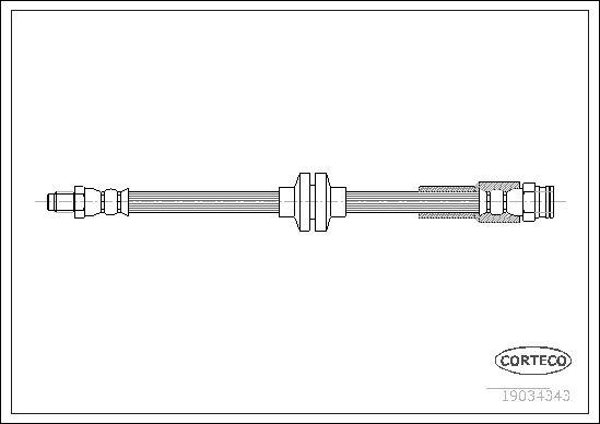 Brake Hose CORTECO 19034343