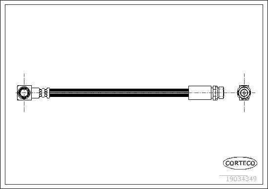 Brake Hose CORTECO 19034349